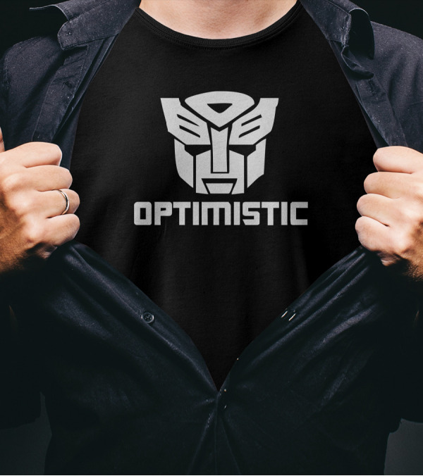 Optimistic Transformers Robot Optimus Prime Face T-Shirt