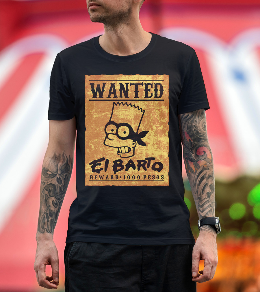 Wanted El Barto Reward 1000 Pesos T-Shirt