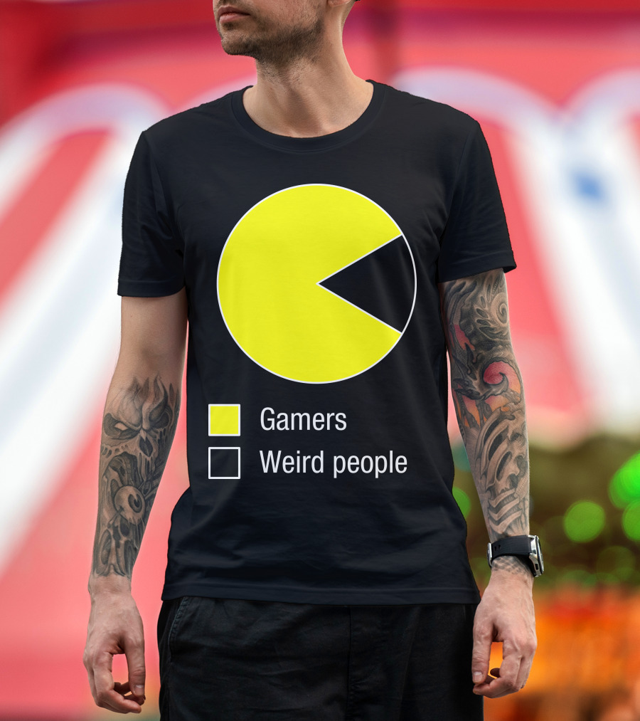 Gamers Weird People Chart Pie Chart Humor T-Shirt
