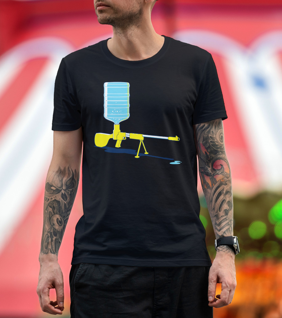 Heavy Firepower Water Cooler Gun T-Shirt