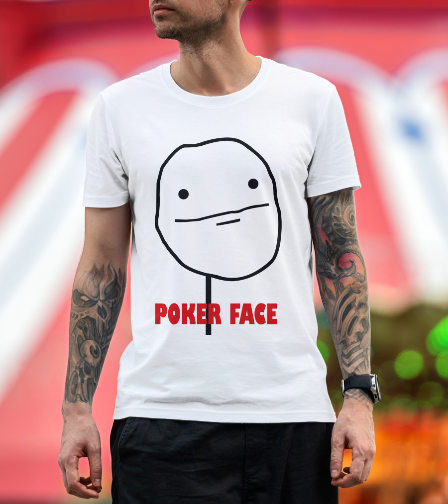 Poker Face Meme Rage Comic Character T-Shirt