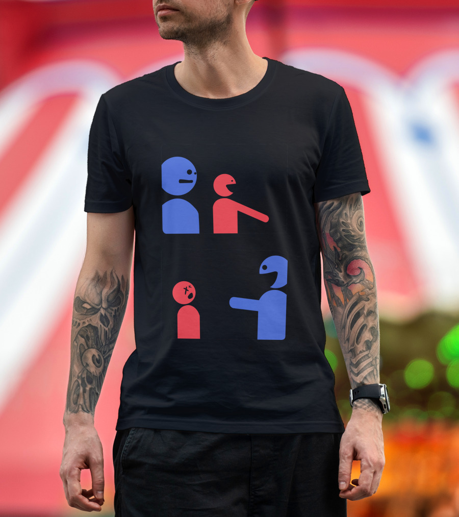 Selfie Stick Battle Fail Comic T-Shirt