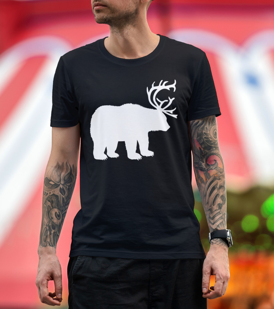 Bear With Antlers T-Shirt