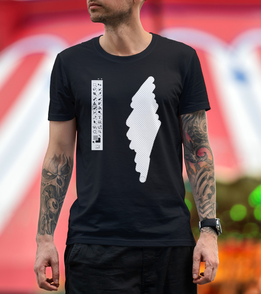 Photoshop Tools Silhouette Graphic Designer T-Shirt