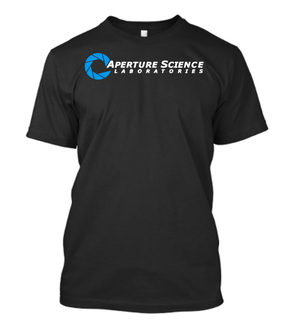 Aperture Science Laboratories Logo Black Portal Series T-Shirt