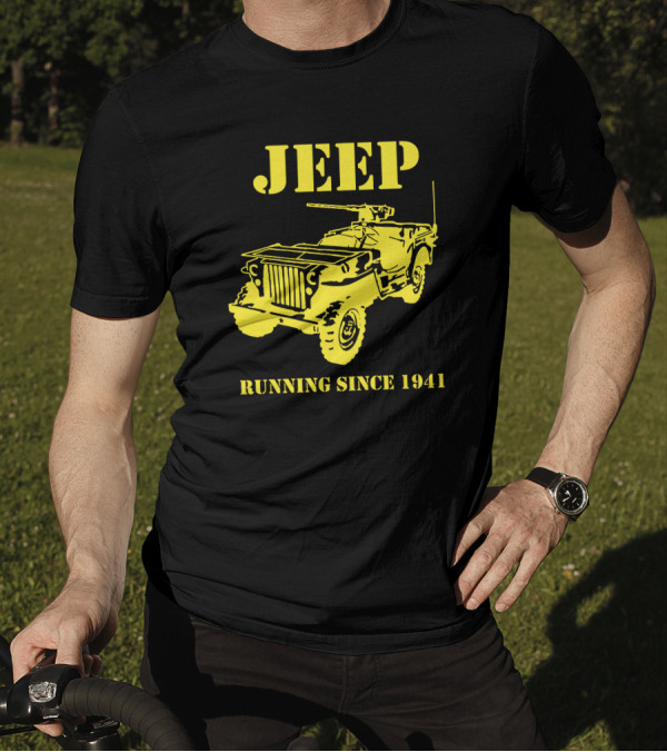Jeep Running Since 1941 Army Vehicle Vintage T-Shirt
