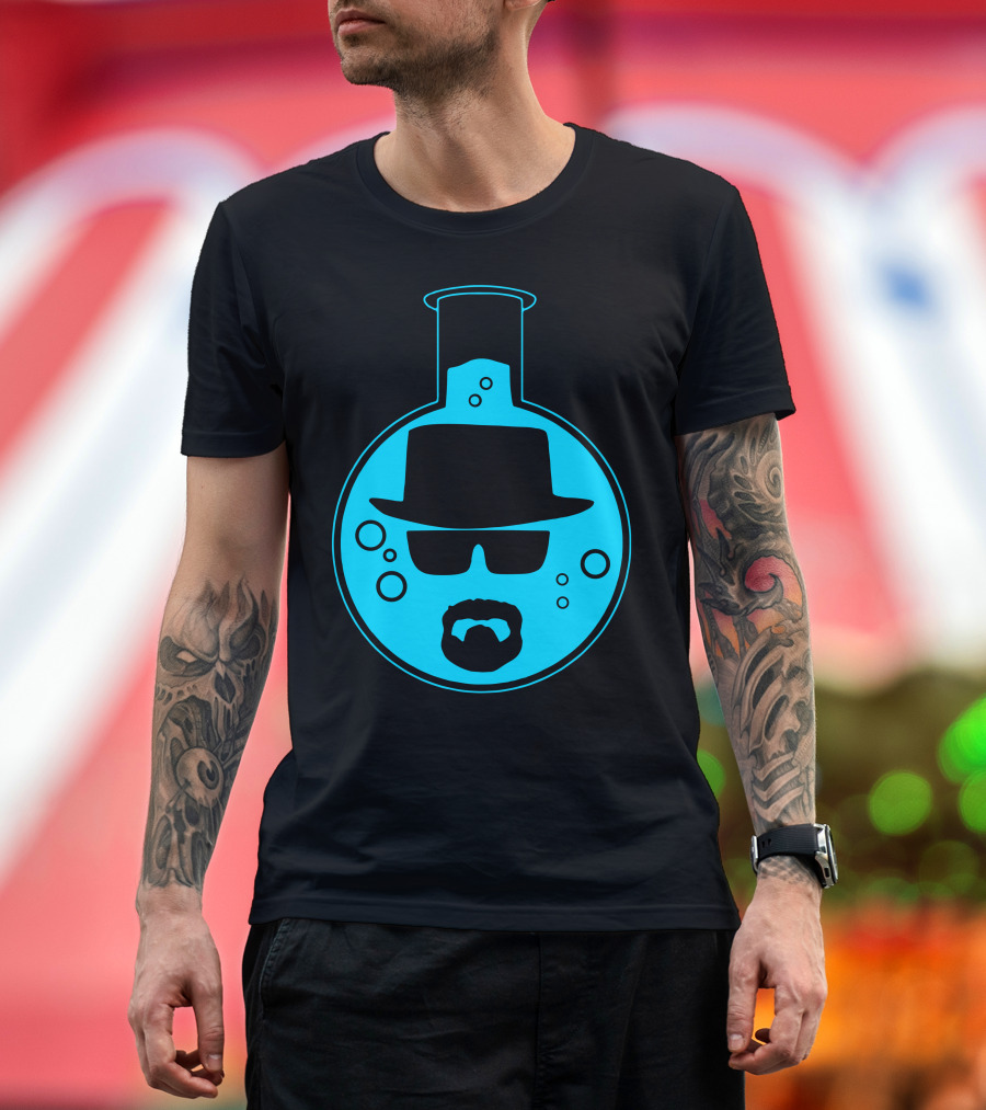 Mr White Jesse J Chemistry Lab Beaker Hat and Glasses T-Shirt
