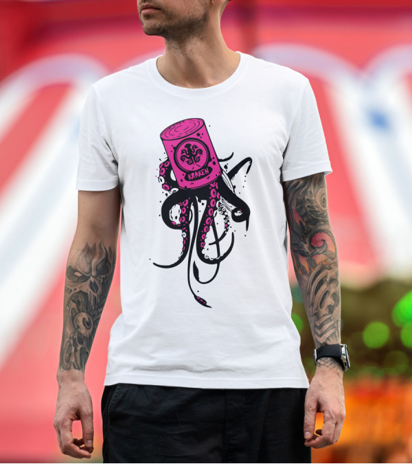 Premium T-Shirt: Pink Kraken Octopus Tentacles T-Shirt Pink Kraken Octopus Tentacles T-Shirt