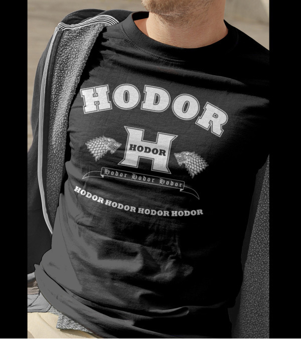 Hodor Academy Stark Direwolf Hodor Hodor Hodor T-Shirt