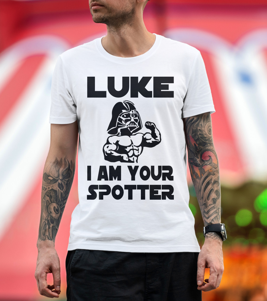 Luke I Am Your Spotter Darth Vader Bodybuilder T-Shirt