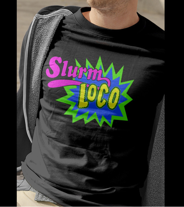 Slurm Loco Futurama Inspired Neon Burst T-Shirt