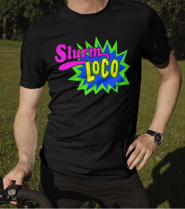 Slurm Loco Futurama Inspired Neon Burst T-Shirt