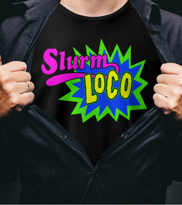 Slurm Loco Futurama Inspired Neon Burst T-Shirt