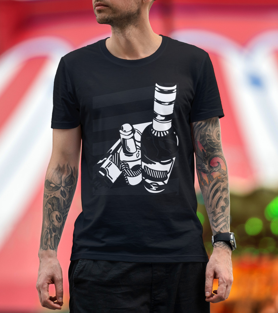 Alcohol Blanc Bottle and Tools T-Shirt