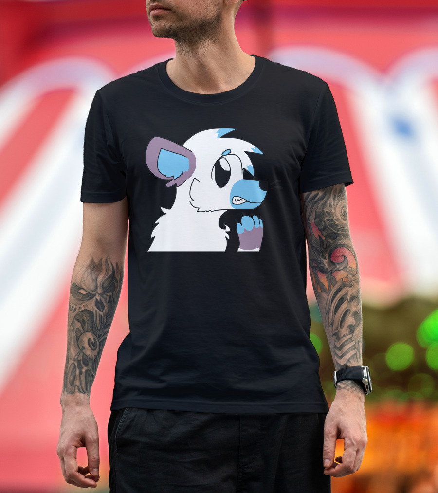 Arctic Fox Adopt Cute Cartoon Character T-Shirt
