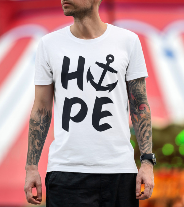Premium T-Shirt: HOPE with Anchor T-Shirt HOPE with Anchor T-Shirt