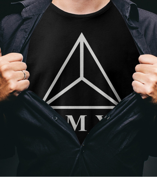 MMXI Triangle Roman Numerals Geometric T-Shirt