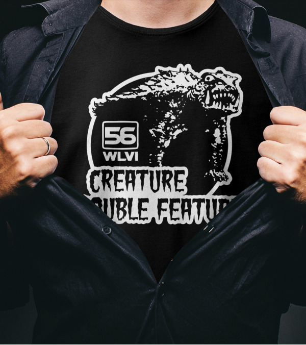 56 WLVI Creature Double Feature Monster T-Shirt