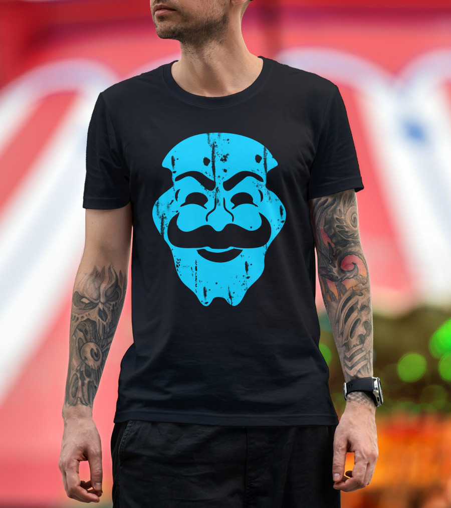 Mask Robot V For Vendetta T-Shirt