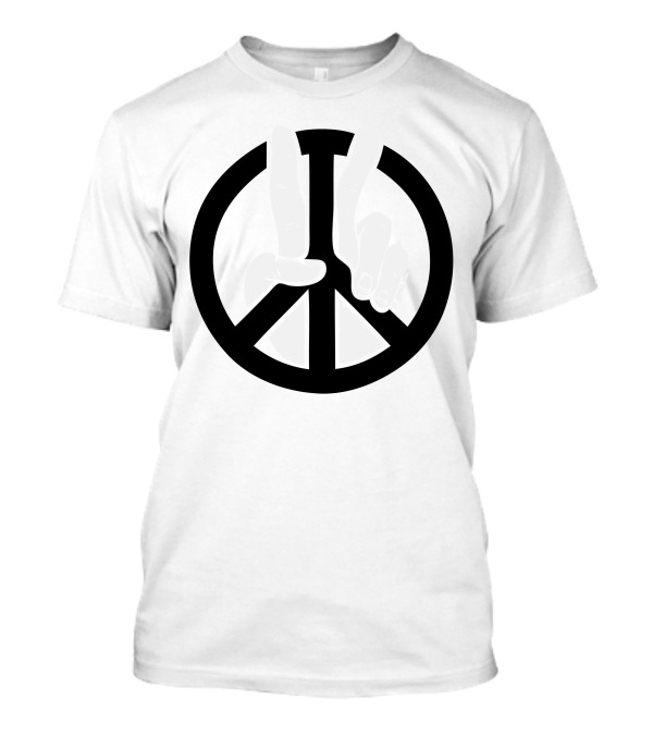 Peace To The 2Nd Power Hand Gesture T-Shirt