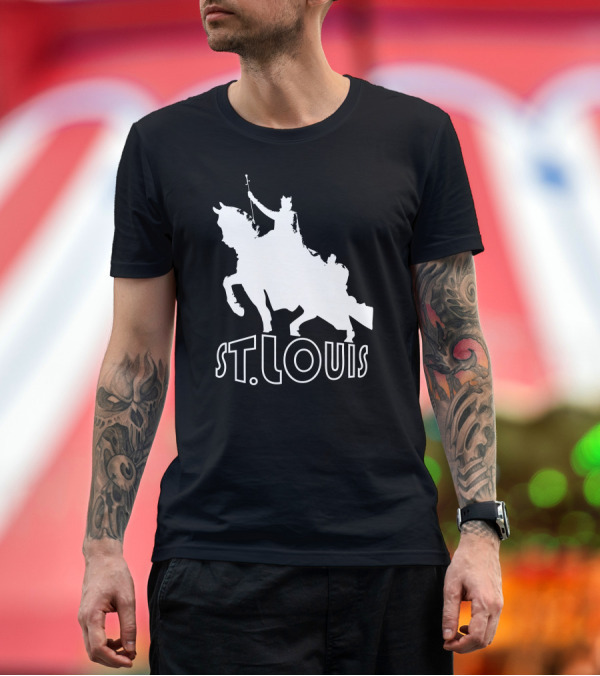 Premium T-Shirt: St. Louis Equestrian Statue Silhouette Classic T-Shirt St. Louis Equestrian Statue Silhouette Classic T-Shirt