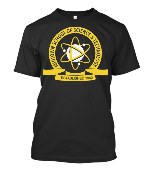 Midtown School Of Science And Technology Established 1962 Logo Atom T-Shirt