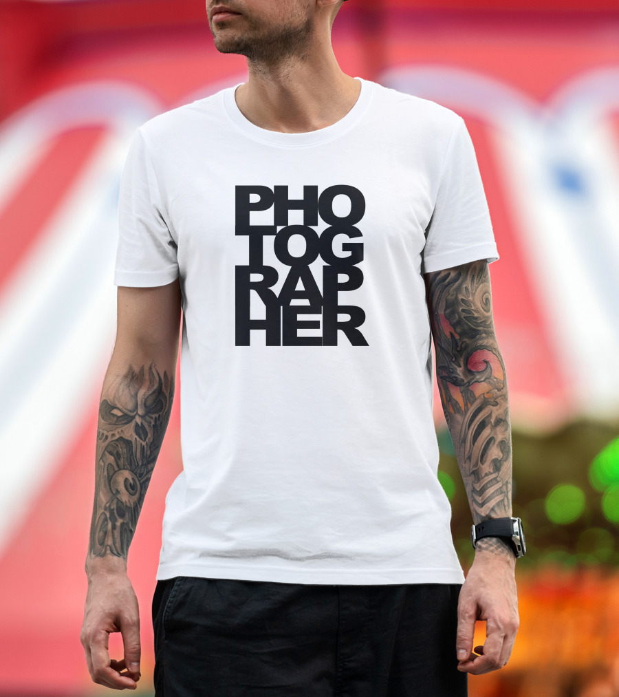 Photographer Camera Modern Photography Geek Scrapbook Photos Text T-Shirt