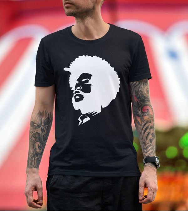 Premium T-Shirt: Questlove Afro Iconic T-Shirt Questlove Afro Iconic T-Shirt