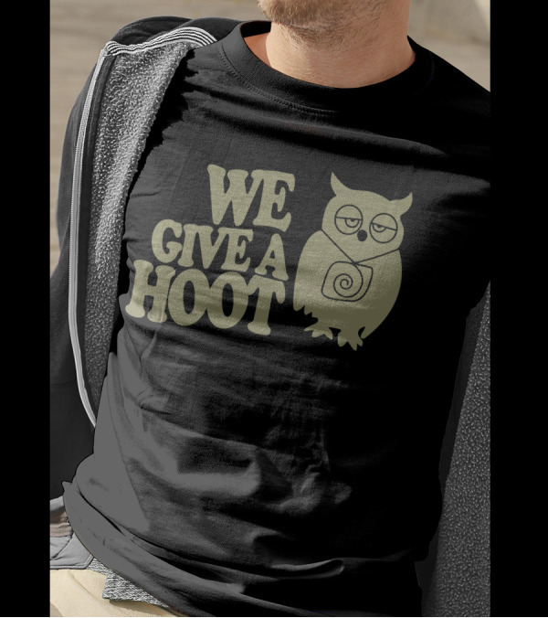 We Give A Hoot Owl Minimalist T-Shirt