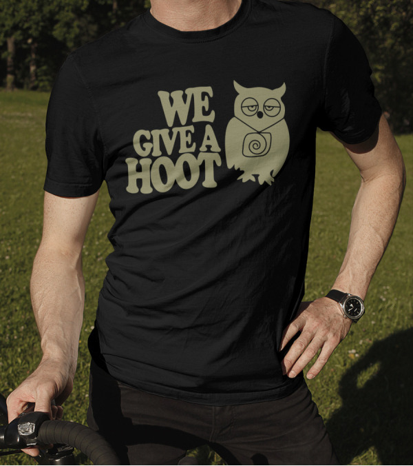 We Give A Hoot Owl Minimalist T-Shirt