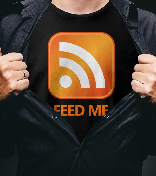 RSS Feed Me Icon Orange T-Shirt