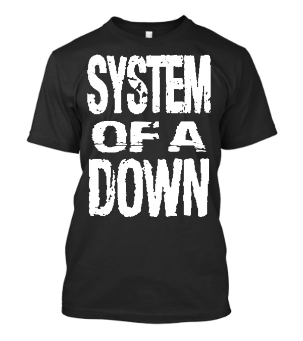 System Of A Down SOAD Iconic Band Name Typographic T-Shirt