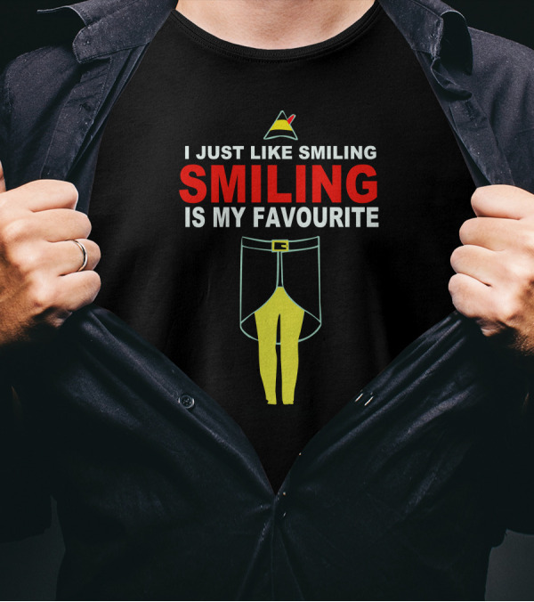 I Just Like Smiling Smiling Is My Favourite Elf-Inspired Costume T-Shirt