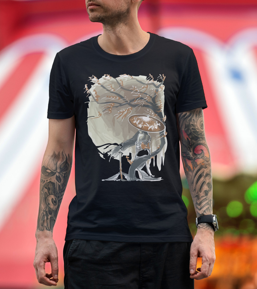 Orchid Onryo Spirit with Tree and Hat T-Shirt