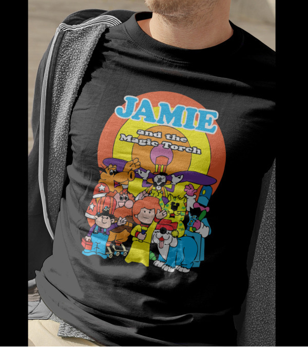 JAMIE And The Magic Torch Characters Ensemble Retro T-Shirt