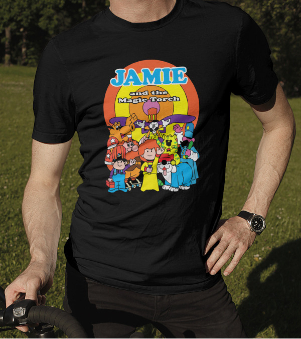 JAMIE And The Magic Torch Characters Ensemble Retro T-Shirt