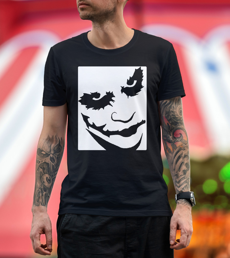 Joker Face Iconic Grinning Mask T-Shirt