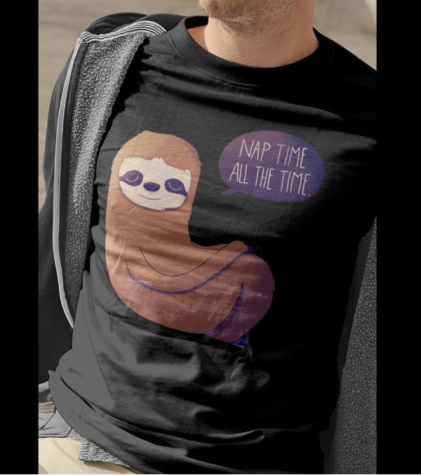 Sloth Nap Time All The Time T-Shirt