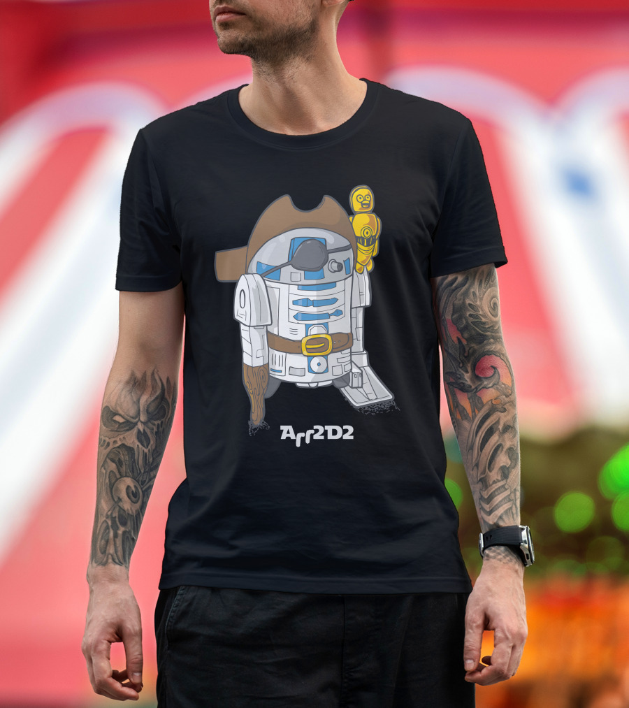 Arr2d2 Pirate Droid with C3PO Companion T-Shirt
