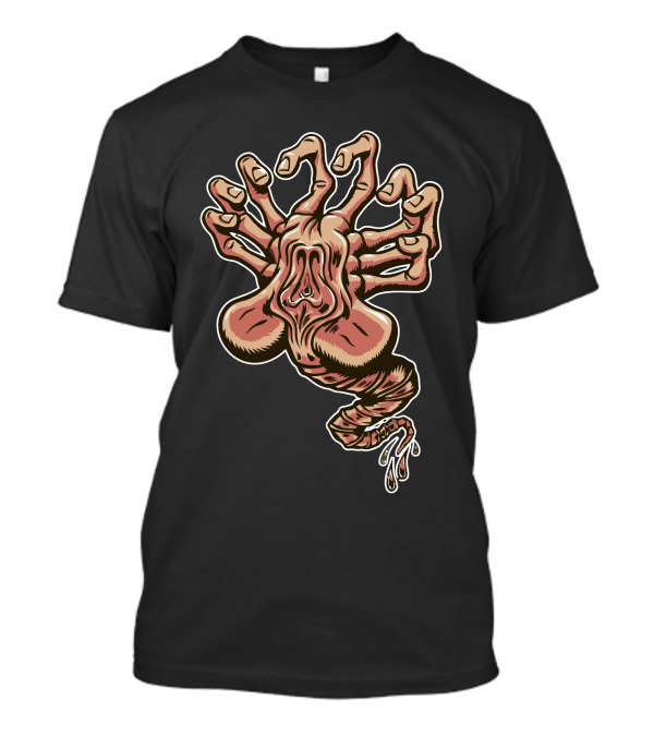 In Space No One Can Hear You Scream Alien Creature Hand T-Shirt
