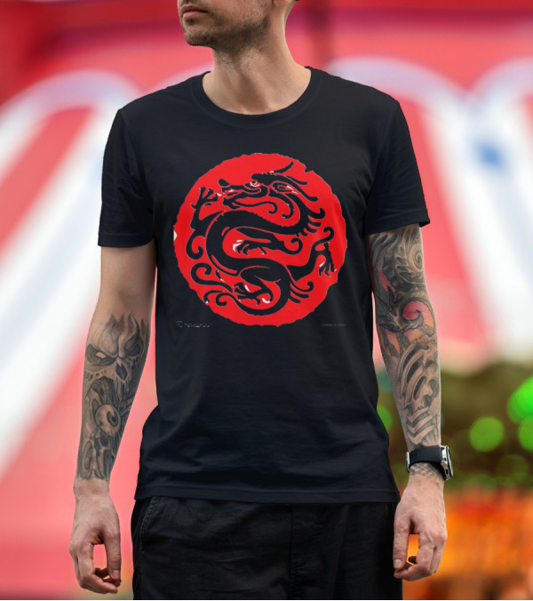 Premium T-Shirt: The Dragon Nest Red Mythical Emblem T-Shirt The Dragon Nest Red Mythical Emblem T-Shirt