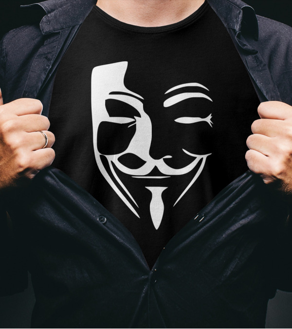 Anonymous Hacker Guy Fawkes Mask Che New T-Shirt
