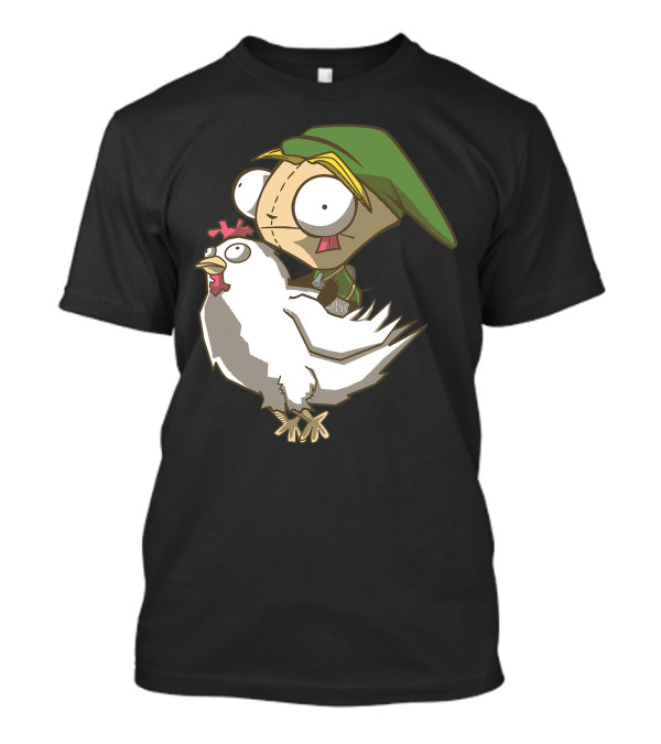 Invader Zim Link On Chicken Adventure T-Shirt