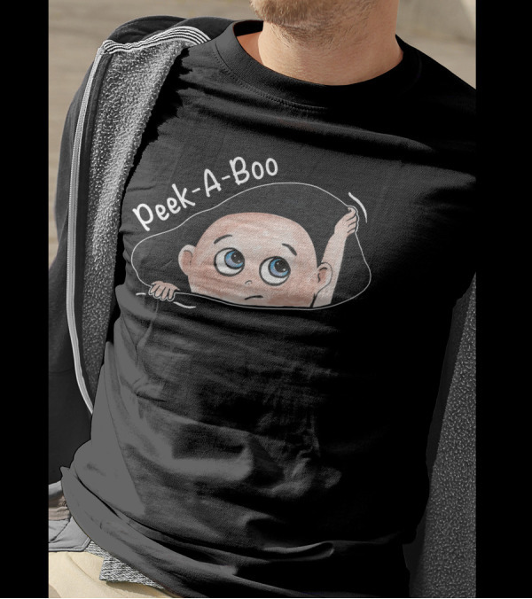 Peek-A-Boo Baby Peeking Out T-Shirt