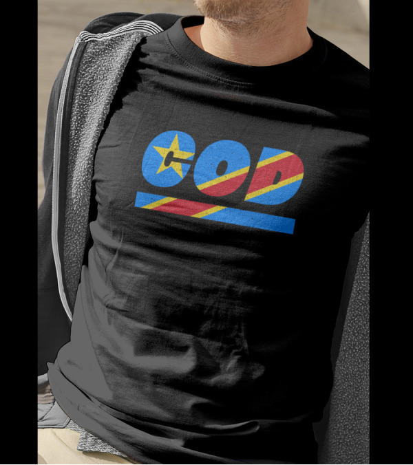 Cod Democratic Republic Of Congo Flag Colors Iso Code 3166 T-Shirt