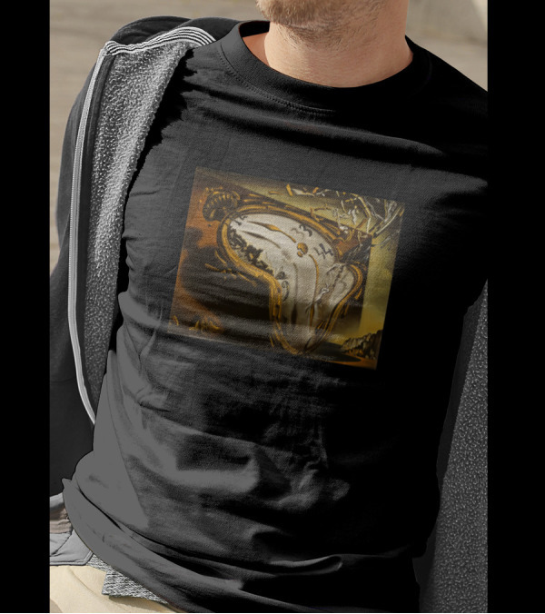 Dali Melting Clock Persistence Of Memory T-Shirt