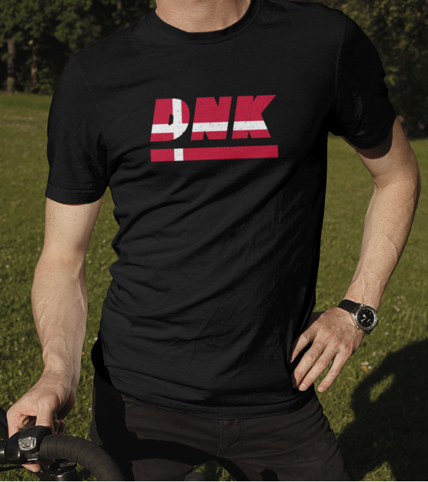 DNK Denmark Danish Iso Code 3166 Flag T-Shirt