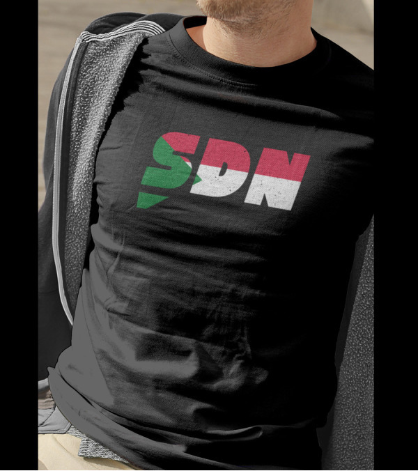 SDN Sudan Flag Colors Sudanese Iso Code 3166 T-Shirt