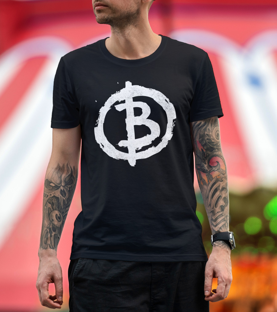 Bitcoin Anarchist Symbol T-Shirt