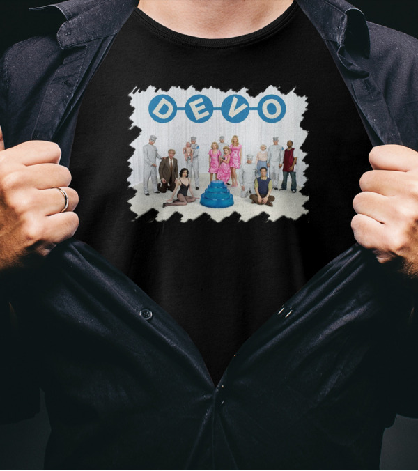 DEVO Something For Everybody Album Cover Art Retro Group Photo T-Shirt
